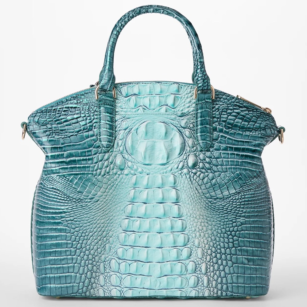 Large Duxbury Satchel in Spearmint Ombre Melbourne - Picture 3 of 6